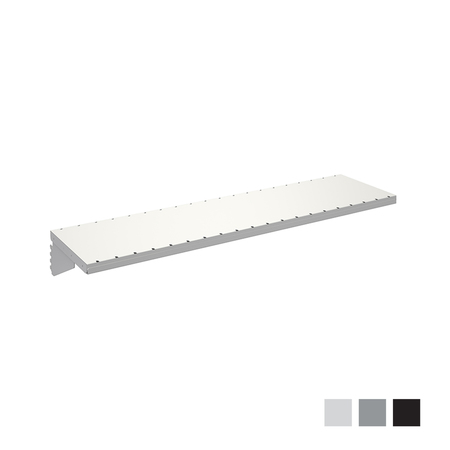 BOSTONTEC Corrugate Storage Shelf, 15"d x 60"w, Upright Mount, 150 lb cap, GRY CSS1560 - G